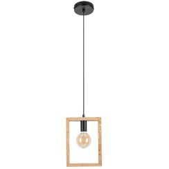 Rabalux Indigo lampe suspendue 1x40 W noir-bois 2292