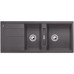 Blanco Metra 8 S évier en granit 116x50 cm gris/graphite/onyx 518884