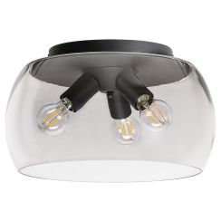 Rabalux Ursula plafonnier 3x40 W noir-fumé 3189