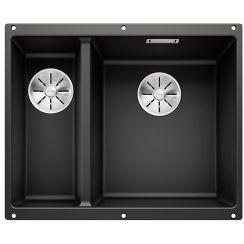 Blanco Subline 340/160-U évier en granit 52.5x40 cm noir 525986