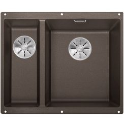 Blanco Subline 340/160-U évier en granit 52.5x40 cm marron 523567