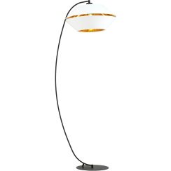 Emibig Piano lampadaire 1x15 W blanc-noir-doré 1182/LP