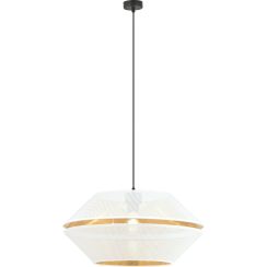 Emibig Malia lampe suspendue 1x15 W blanc-noir-doré 1184/1
