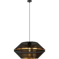 Emibig Malia lampe suspendue 1x15 W noir-doré 1185/1