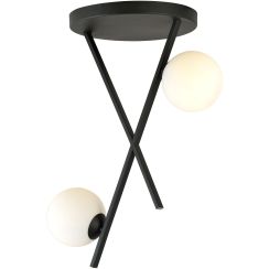 Emibig River plafonnier 2x10 W blanc-noir 1194/2