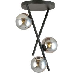 Emibig River plafonnier 3x10 W noir-graphite 1196/3