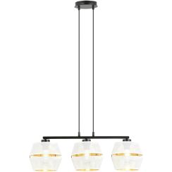 Emibig Piano lampe suspendue 3x15 W blanc-noir-doré 1182/3