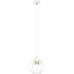 Emibig Ajax lampe suspendue 1x8 W blanc-doré 1224/1