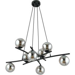 Emibig Essa lampe suspendue x10 W noir-graphite 1203/8