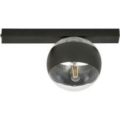 Emibig Fit Stripe plafonnier 1x10 W noir-transparent 1123/1