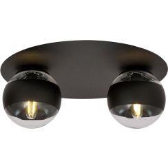 Emibig Solar Stripe plafonnier 2x10 W noir-transparent 1129/2