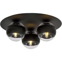 Emibig Solar Stripe plafonnier 3x10 W noir-transparent 1129/3