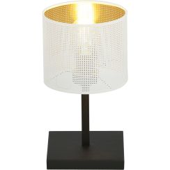 Emibig Jordan lampe de table 1x15 W blanc-noir-doré 1145/LN1