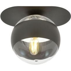 Emibig Plaza Stripe plafonnier 1x10 W noir-transparent 1121/1
