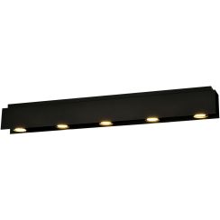 Emibig Kenno plafonnier 5x8 W noir 1141/5