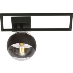 Emibig Imago Stripe plafonnier 1x10 W noir-transparent 1132/1D