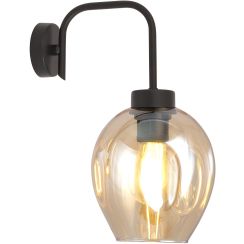 Emibig Lukka applique murale 1x15 W noir-ambre 1165/K1