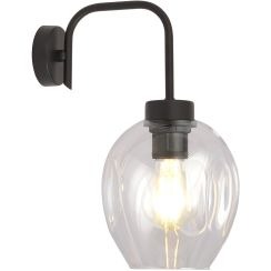 Emibig Lukka applique murale 1x15 W noir-transparent 1164/K1