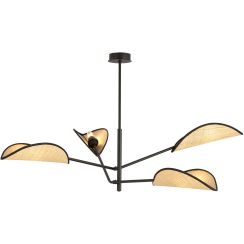 Emibig Vene plafonnier 4x10 W noir-beige 1160/4