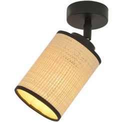 Emibig Yoga plafonnier 1x15 W noir-beige 1151/1