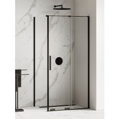 New Trendy Smart Black kabina prysznicowa 130x100 cm prostokątna czarny mat/szkło przezroczyste EXK-4141