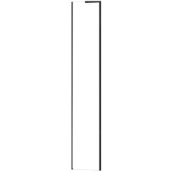 Rea Hugo Black ścianka prysznicowa 30 cm poszerzająca czarny/szkło przezroczyste REA-K6606