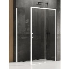 New Trendy Prime White kabina prysznicowa 120x100 cm prawa biały mat/szkło przezroczyste D-0405A/D-0221B