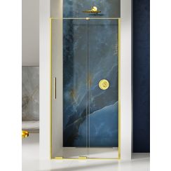 New Trendy Smart Light Gold porte de douche 110 cm coulissant doré brillant/verre transparent EXK-4214