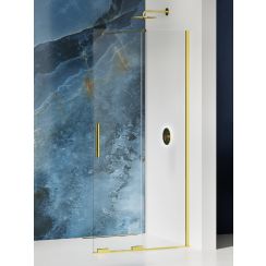 New Trendy Smart Light Gold ścianka prysznicowa walk-in 150 cm złoty połysk/szkło przezroczyste EXK-4300
