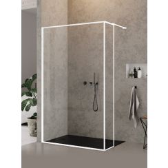 New Trendy New Modus White ścianka prysznicowa walk-in 120 cm biały mat/szkło przezroczyste EXK-2251
