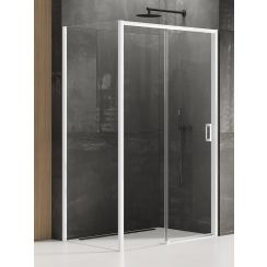 New Trendy Prime White kabina prysznicowa 140x90 cm lewa biały mat/szkło przezroczyste K-1374