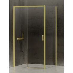 New Trendy Prime Light Gold kabina prysznicowa 120x90 cm prostokątna lewa złoty/szkło przezroczyste D-0424A/D-0224B