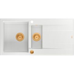Quadron Evan évier graniteq 100x50 cm blanc HQE510050U1_PVDC1_P2O