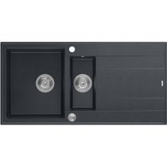 Quadron Evan évier graniteq 100x50 cm noir HQE5510050U8_BS_P2O