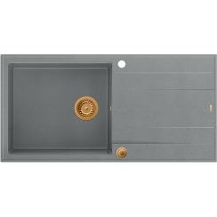 Quadron Evan évier graniteq 100x50 cm gris/graphite/onyx HCQE10050U5_PVDC1_P2O