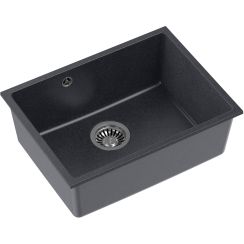 Quadron Alec évier en granit 53.5x40 cm noir HQA5340CZK