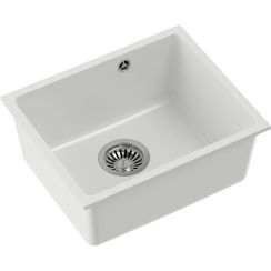 Quadron Alec évier en granit 46x37.5 cm blanc HQA4640BIK