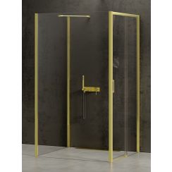 New Trendy Prime Light Gold kabina prysznicowa 120x90 cm prostokątna prawa złoty/szkło przezroczyste K-1178