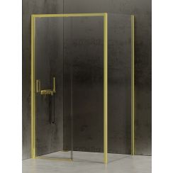 New Trendy Prime Light Gold kabina prysznicowa 150x90 cm prostokątna prawa złoty/szkło przezroczyste K-1486