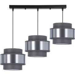 Candellux Hare lampe suspendue 3x60 W chrome-gris/cendre-argenté 33-18502