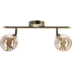Candellux Rodia plafonnier 2x40 W patine-ambré 92-16539
