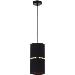 Candellux Gina lampe suspendue 1x60 W noir-doré 31-19639