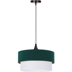 Candellux Sinagra lampe suspendue 1x60 W blanc-vert-doré 31-19691