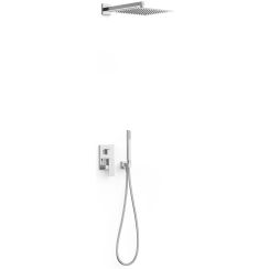 Tres Cuadro-Tres ensemble de douche encastré oui chrome 00628004