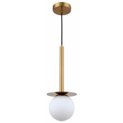 Light Prestige Roma lampe suspendue 1x40 W blanc-doré LP-1345/1PGD