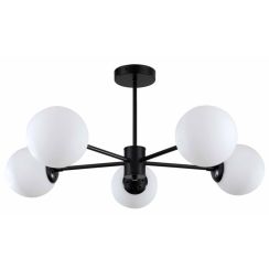 Light Prestige Roma plafonnier 5x40 W blanc-noir LP-1345/5PBK