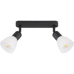 Light Prestige Malta plafonnier 2x40 W blanc-noir LP-877/2WBK