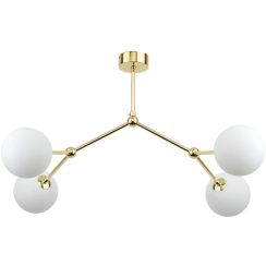 TK Lighting Fairy plafonnier 4x6 W blanc-doré 6470