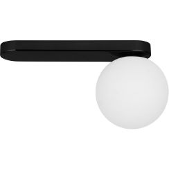 TK Lighting Bianca Black plafonnier 1x6 W blanc-noir 5684