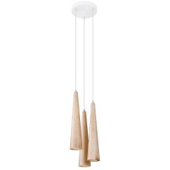 Sollux Lighting Sula lampe suspendue 3x40 W bois SL.1101